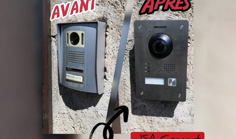 Remplacement d'un interphone audio par un portier vidéo à Roanne. JSA Connect