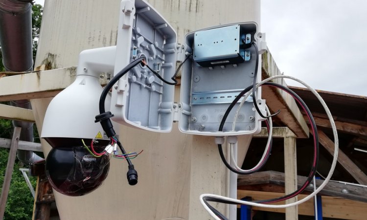 Pose de caméras pour surveiller un chantier à Roanne et sa région. JSA Connect